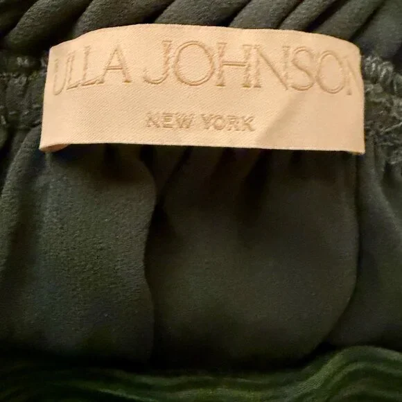 Ulla Johnson Freesia Maxi Gown in Kelp (Blue-Green) in Pristine Condition - Picture 7 of 9